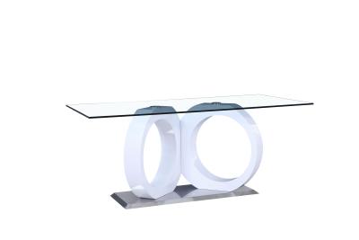 China hot sale temeperd glass dining table T2002 for sale