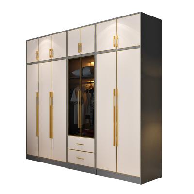 China Foldable Style Bedroom Wardrobes Wardrobes Modern Wood Set Furniture Design Custom Fabric Wardrobe for sale