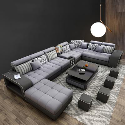 China Factory wholesale modern simple sofa bed fabric sofa combination removable and washable large and small living room corner sofa furniture for sale