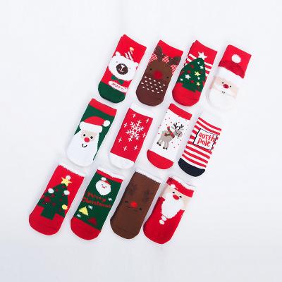 China Baby Sporty Cotton Knitted Christmas Stocking Socks Christmas Decoration Unisex Socks for sale