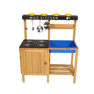 China Children's Educational Toys Wholesale Wooden Children's Kitchen Household Kitchen Toy Set For Children Game Room Kitchen for sale