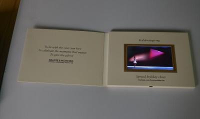 China 5 Inch Multi - Pages Promotional Video Brochure Card 500-3000MAH Life Time for sale