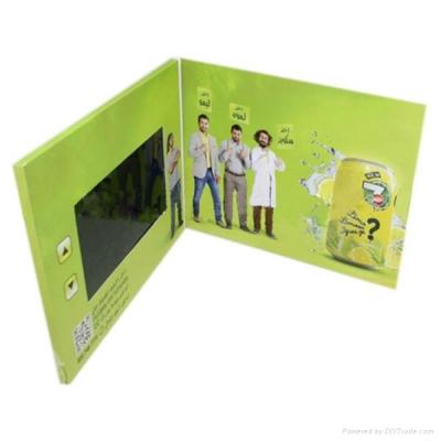 China Hardcover Musical Invitation Video Postcard Mailer Artificial Theme For Commercial for sale