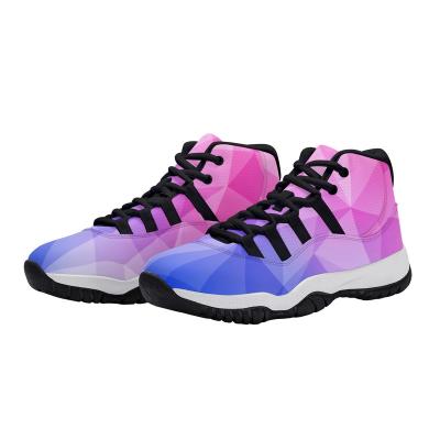 China Customized Breathable Men's Cushioning Fashion Sports Shoes Non-slip Basketball Shoes Walk Basketball Shoes for sale