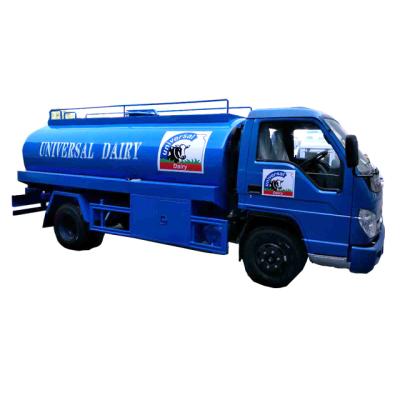 中国 Foton 5000 Liters Milk Tank Truck 5cbm 150 - 250hp Automatic Stainless Steel 販売のため