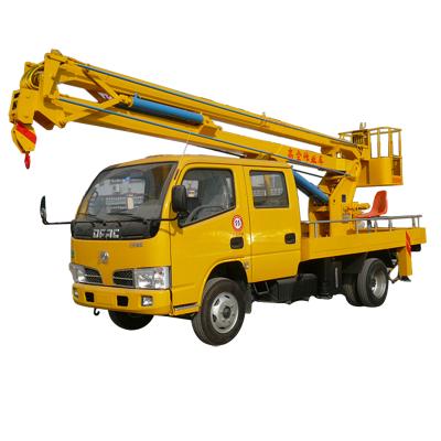 China 4x2 Double Cabin Aerial Platform Truck 12-20m Hydraulic Lifting Manual Customized for sale