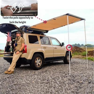 China Extended Type Best Selling Heavy Duty Outdoor Camping Supplies Suv Car Side Camping Tent for sale