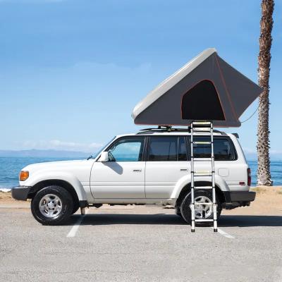 China Straight Tying Type Waterproof Folding Camping Truck Roof Top Tent ABS Cover Top Tent Shell Auto Roof Top Tent Hard for sale