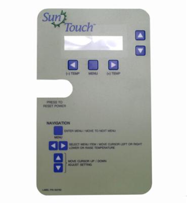 China Clear / Matte Membrane Switch Overlay , 0.125mm / 0.175mm Thickness for sale