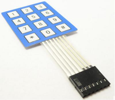 China High Performance Tactile Membrane Switch Keyboard With Silk Printing for sale