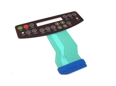 China Matte / Glossy PC / PET Metal Dome Flexible Membrane Switch Keyboard for sale