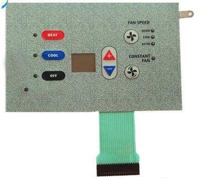 China Environmental Backlit Membrane Switch And Panel Membrane Keypad for sale