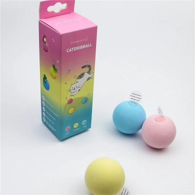 China Viable Self-Hey Cat Toy Ball That Pets Barking Calls Interactive Ball Will Make Cat Stick Catnip Gravity Funny Healthy for sale