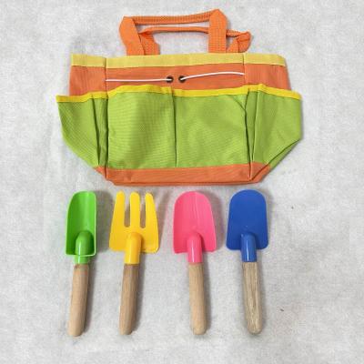 China MODEL TOY Garden Tool Kit Pretend Role Play Toy For Kids Wooden Play Pretend Toys for sale