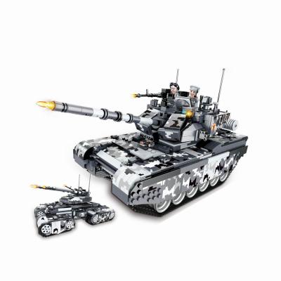 China Hot Toy Online Military Tank Toys Building Block 1640pcs Tank Model Building Blocks Educational Diy Plastic Tank for sale