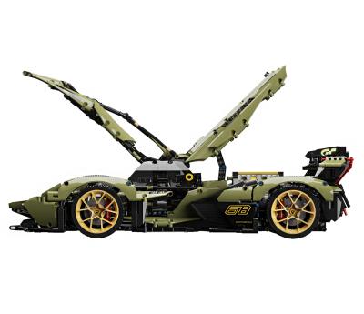 China DIY TOY The Latest Explosive Army Green Racing Building Block Car for sale