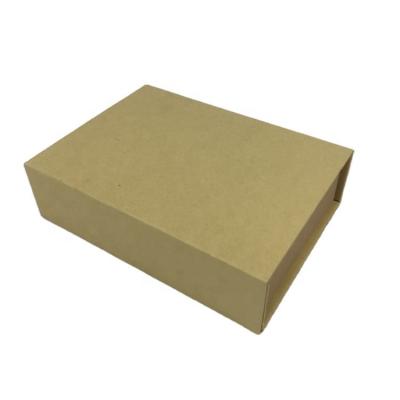 China Hot Sale Recyclable Low Cost Unique Folding Way Book Shaped Foldable Kraft Paper Boxes Foldable Magnetic Paper Box For Craft Packaging for sale