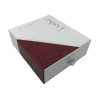 China Manufacture Recyclable Custom Printed Logo Face Cream Perfume Cosmetic Packaging Sliding Cardboard Paper Drawer Box for sale