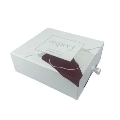 China Wholesale Luxury Recyclable Sliding Drawer Box Velvet Custom Perfume Cosmetic Storage Makeup Paper Box for sale