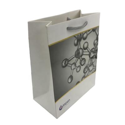 China Wholesale Biodegradable Paper Bag Supplier Luxury Gloss Laminated Wedding Gift Packing Recycled Paper Bag for sale