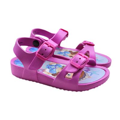 China Round Children's EVA Sandals, Hot Selling Lovely EVA Sandals For Kids With Cartoon Baby Printed Custom Sandals for sale