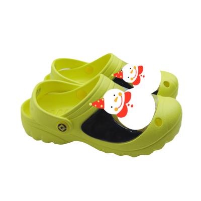 China Round children gardening shoes children's Eva injection clogs shoes, printing slippers, comfortable and fashionable styles for sale