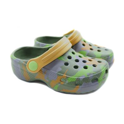 China Round Toddler Boy's Printed Swollen EVA Clogs, Children's Eva Injection Clogs Shoes, High Quality Soft EVA Back Strap for sale