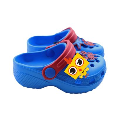 China Round Toddler Boy's Printed Swollen EVA Clogs, Children's Clogs, Beach Sandals Clogs with Cartoon Rubber Patch in Colorful Colors for sale