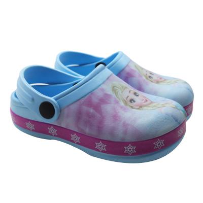 China Custom OEM / ODM Round Kids Garden Shoes , Children's EVA Summer 3D Printing And Sidewall Sandals for sale