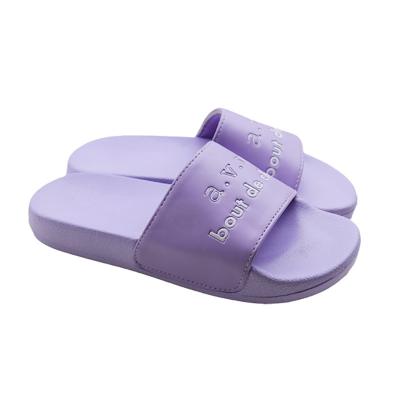 China Flat Girl's EVA Summer Beach Slippers - PU Printing Slipper High Quality EVA Indoor Slippers and Slides for sale