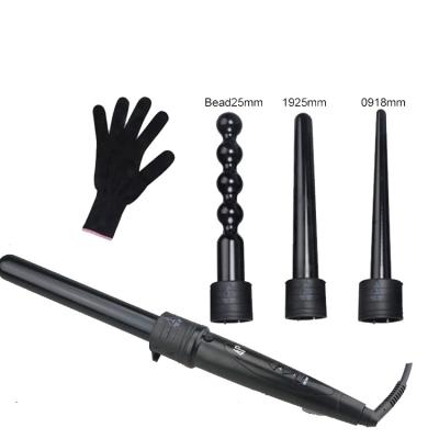 China 5 in 1 Wholesale Automatic Electric Hair Curler Interchangeable Loop Hair Curler Barber Curling Iron 2020 for sale