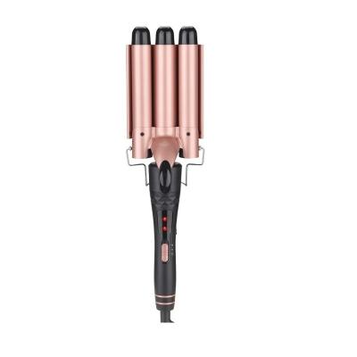 China For Home Use Hair Beauty Tools Newest Popular Rose Gold 12 In 1 Titanium Iron Tong Set Hair Curling Barrel LCD Hair Curler Wand for sale