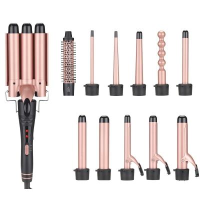 China For Home Use Meinuo Mold 12 The Next New In 1 Hair Curling Iron Interchangeable Curling Brush for sale