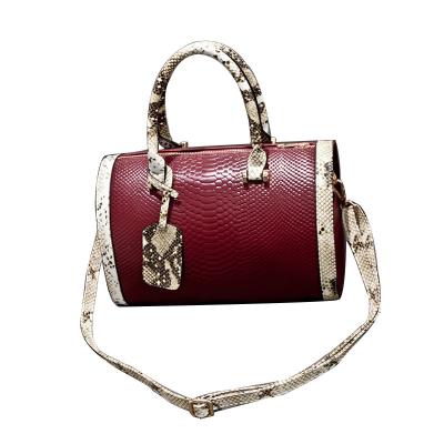 China 2022 Fashion Large Size Luxury Snake Leather Shoulder Lady Bag Python Crossbody Bag Female Designer Woman Handbags for sale