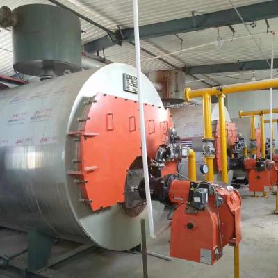 China Diesel oil gas horizontal hot water boiler for hotel building heating, heating hot water boiler for sale