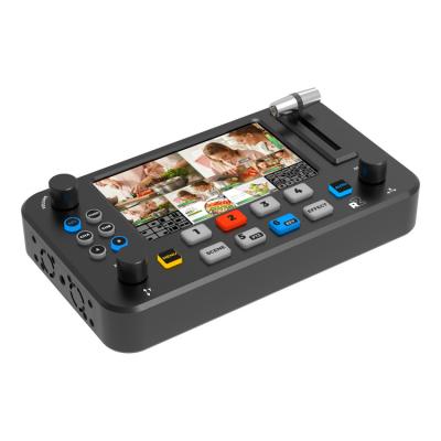 China Support LAN Output Hd 4 Channel Recorder PTZ Camera Controller Hdmi Rgb Mixer Video Changer For Live Stream for sale