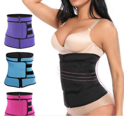 China Best Selling Single Row Abdominal Belt Antibacterial Zipper Manufacturer Neoprene Body Training for sale