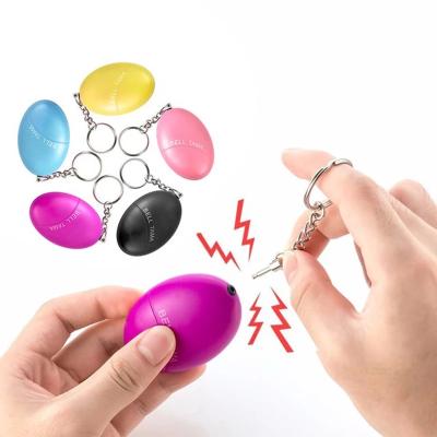 China Promotion Gift Mini Cute Egg Shape Women Safety Scream Loud Self-Defense Key Chain for sale