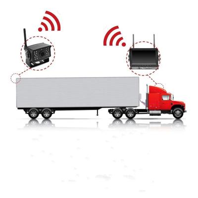 China Wireless Car/Truck/Trailer/Bus/Van/RV Security 360 Degree Vehicle 4 Camera System For Trucks Transport Commercial Vehicles With DVR Touch Monitor Canada USA Australia Ireland UK for sale