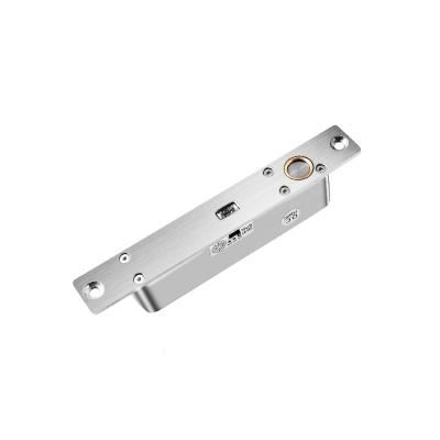 China Frameless Glass Plate Door Popular Product Narrow Stainless Steel Bolt Electric Security Lock for sale