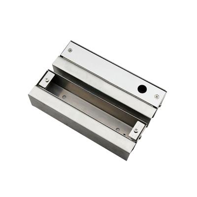 China Can Use To Access Control Popular Stainless Steel 2021 U Wire Draw Electric Bolt Lock Bracket For Frameless Glass Door for sale