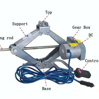 China Car Electric Jack Q-HY-132H Jack 12V and Manual Key (GS, CE, EMC, E-MARK, PAHS, ROHS Certificate) for sale