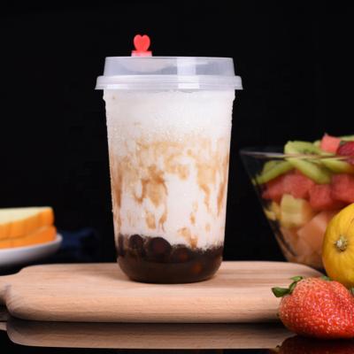 China Food grade 700ml 22oz plastic custom shape bubble tea tumbler boba pp cups u material from Factory direct milk tea for sale