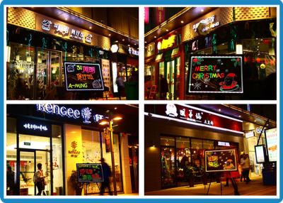 China Easy erase coffee shops LED Writing Boards high-brightness for sale