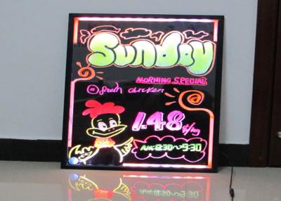 China Colourful RGB LED Writing Boards energy saving Rectangle aluminum frame for sale