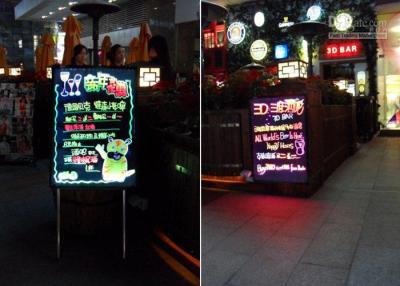 中国 RGB の変更の屋外魔法の輝き LED の執筆板/屋内 7 色は印を導きました 販売のため