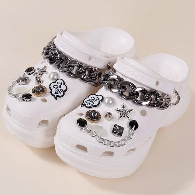 China Hot Selling Custom Metal Clog Charm Metal Rock Charms Accessories Decoration For Croc Shoe Rivet Charms for sale