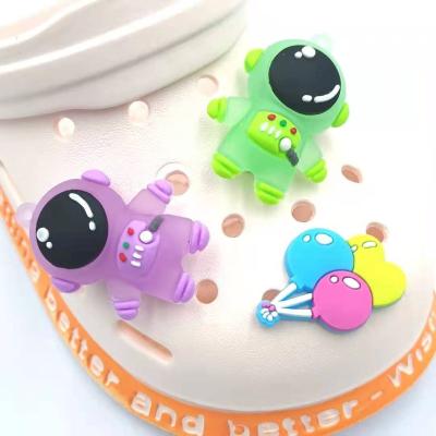 China Croc Space Travel Series Croc Custom Shoe Charms Astronaut and Balloon PVC Comics Shoe Charms Accessories for Charming Decorations for Croc DIY for sale