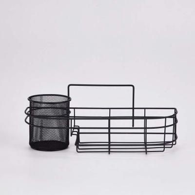 China Simple Design Reasonable Price Sticker Magic Black Durable Bathroom Storage Organizer for sale