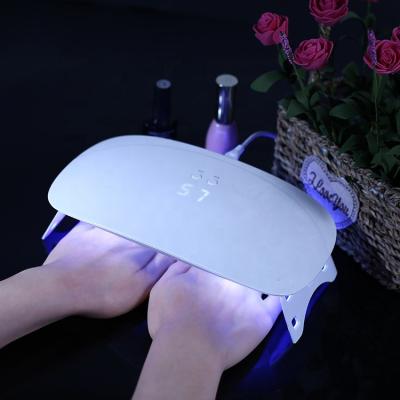 China Nail Art Salon +home Amazon best-selling 24W Beauty Sanon Smart Gel Led Mini UV Nail Lamp Nail Art Tools for sale